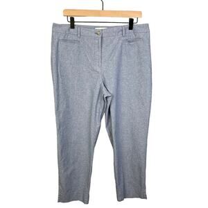 Talbots Womens Pants Size 12 Light Blue Relax Fit Lightweight Costal Causal